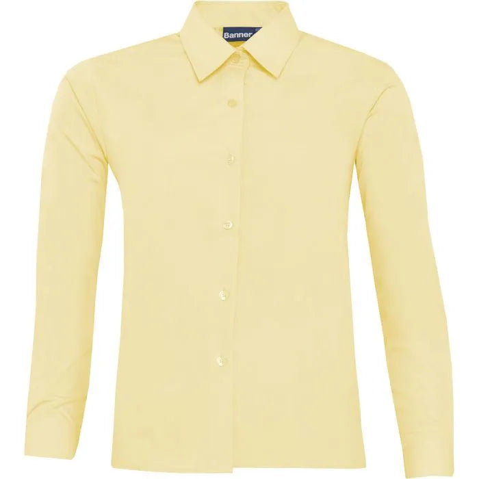 Girls Gold Blouses – Long Sleeve (Twin Pack)