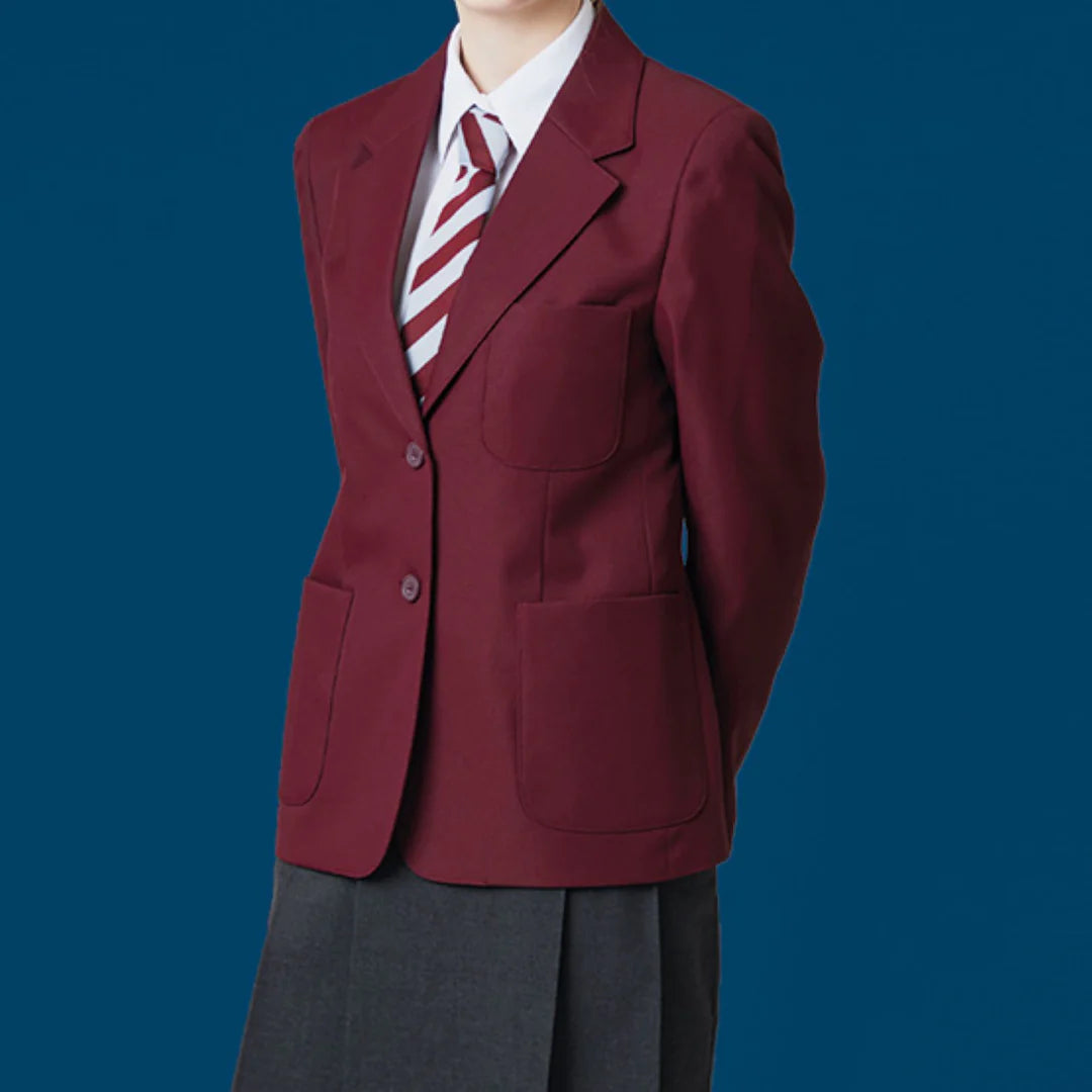 David Luke - Girls Eco Blazer - Maroon