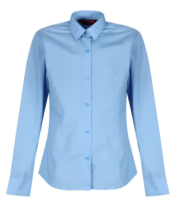 Long Sleeved Blouses - Blue