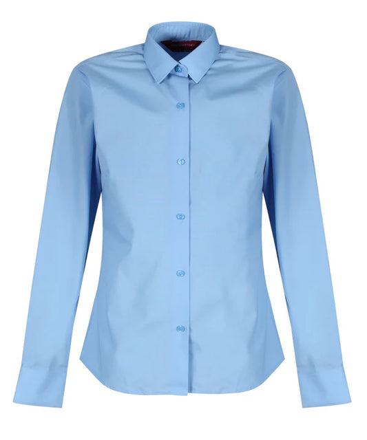 Long Sleeved Blouses - Blue