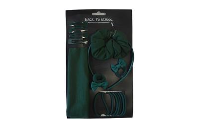 Hair Accessories Set - Bottle Green