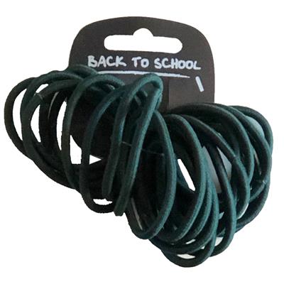 Endless Hair Elastics - 25 Pack - Bottle Green