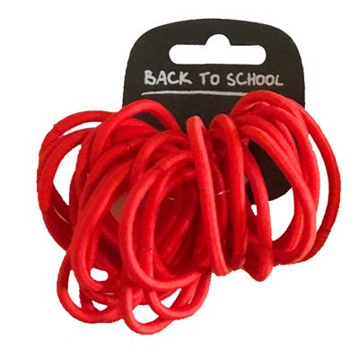 Endless Hair Elastics - 25 Pack - Red
