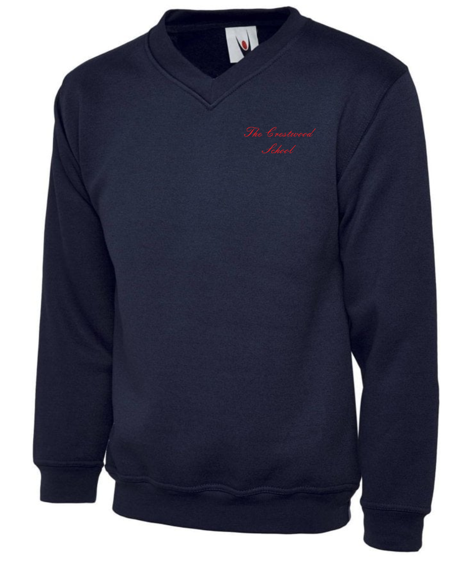 Crestwood School - V-Neck Sweatshirt