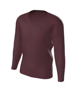 One+All - Cotton V-Neck Jumper - Maroon