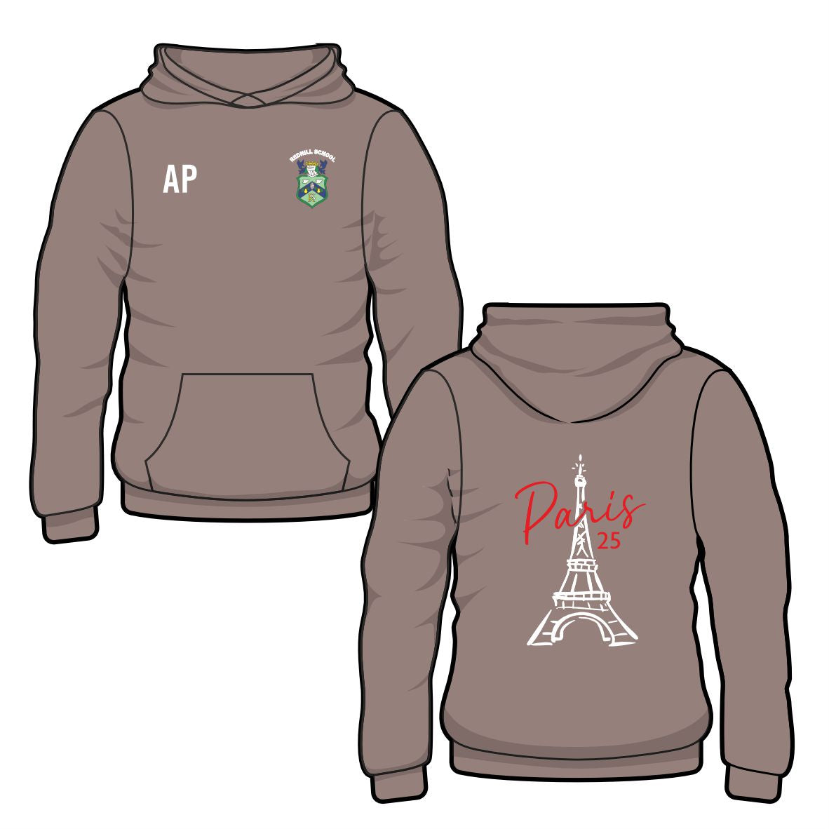 Redhill School - Paris Trip Hoodie - 2025