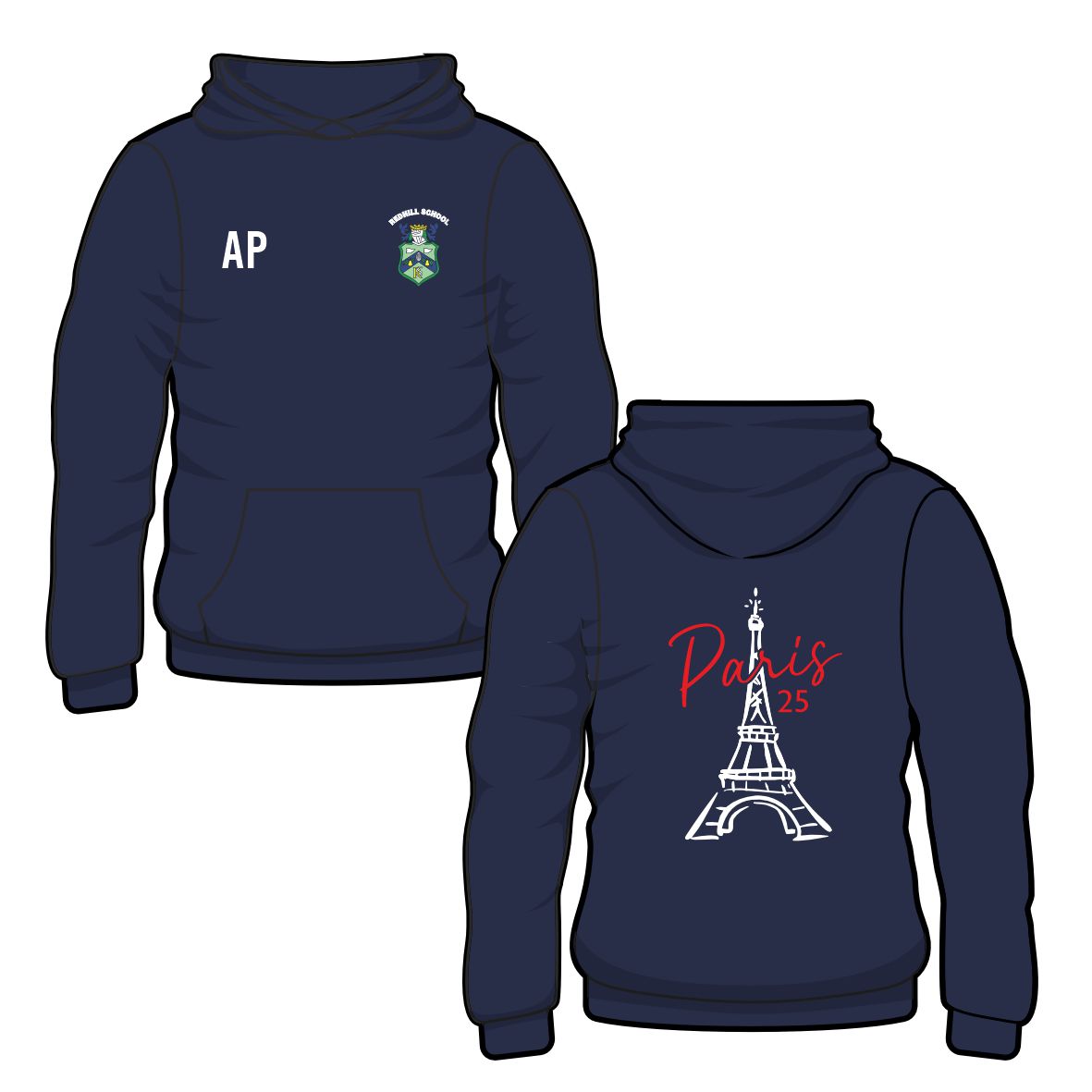 Redhill School - Paris Trip Hoodie - 2025