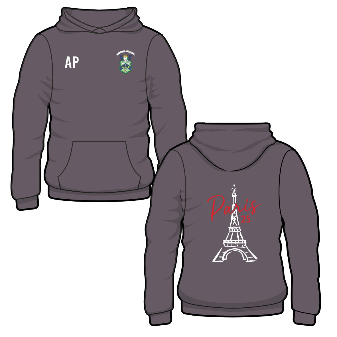 Redhill School - Paris Trip Hoodie - 2025
