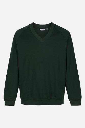 Trutex - V-Neck Sweatshirt - Bottle Green