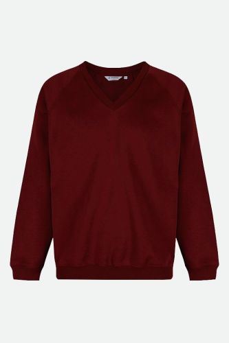 Trutex - V-Neck Sweatshirt - Wine