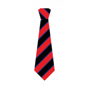 Red/ Black Striped House Tie - 16" Clip-On