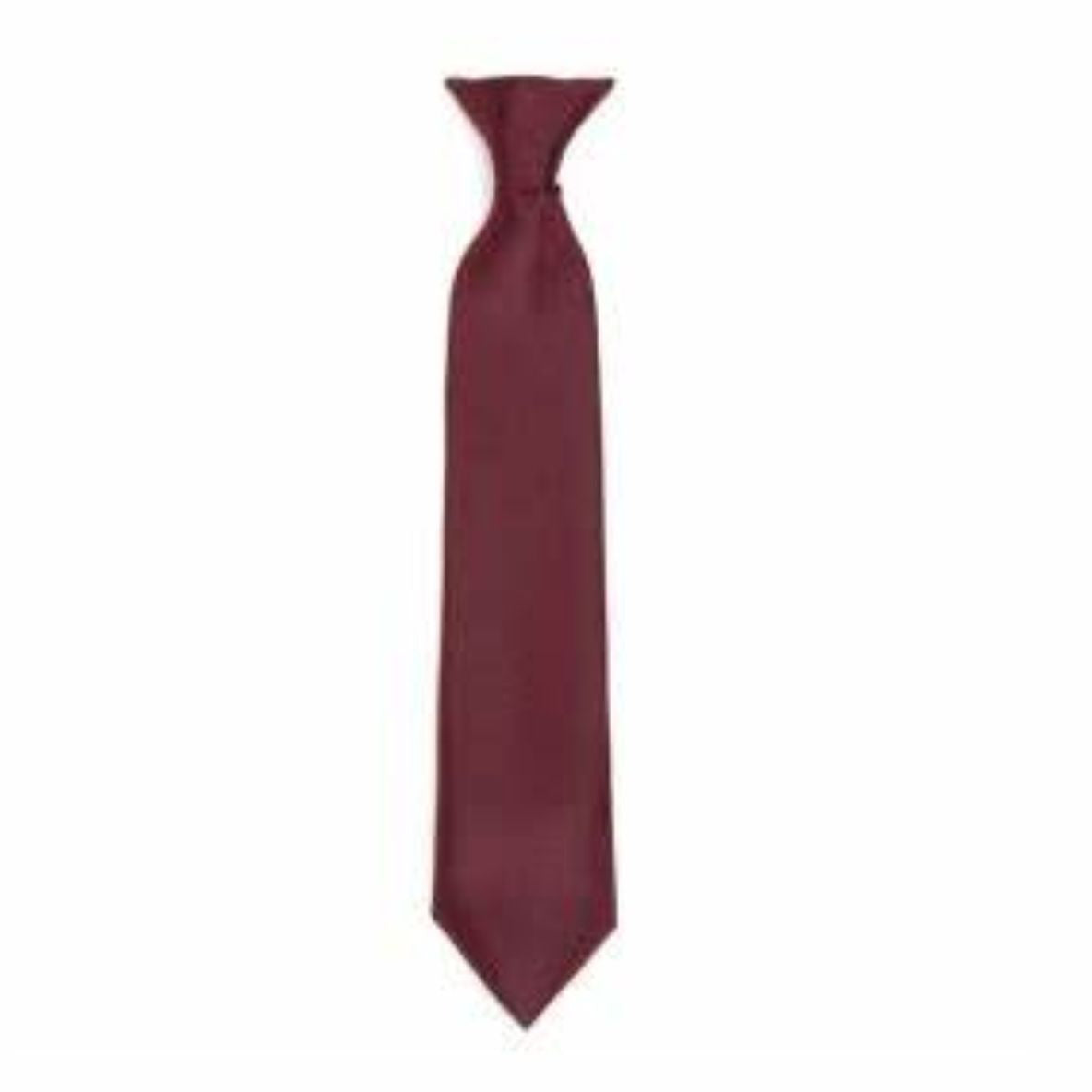 Maroon Clip-On Tie