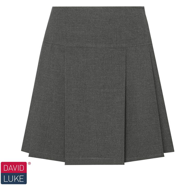 Grey pleated skirt uk top