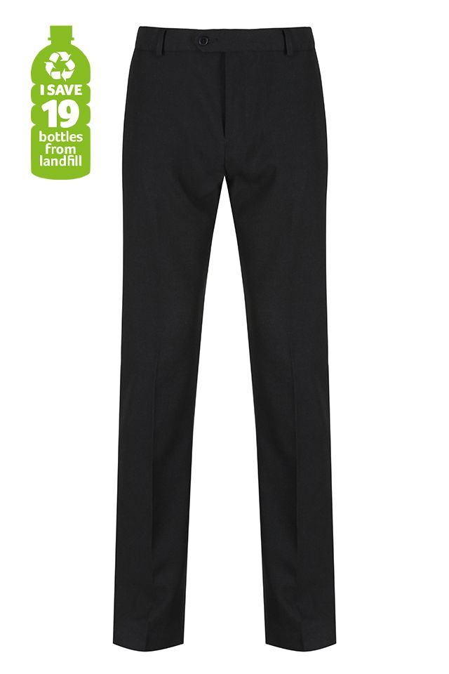 Trutex - Boys Slim-Fit Trousers - Black