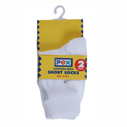 PEX - Cotton Rich Short White Socks